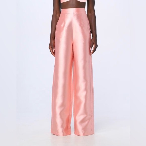 Andrea Iyamah Pink Wide-Leg Jumpsuit